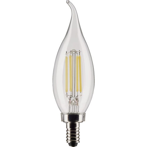 S21840 Satco CA10 Candelabra Base Traditional Look LED Decorative Light Bulb