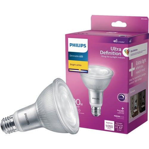 576017 Philips Ultra Definition PAR30L Medium Dimmable LED Floodlight Light Bulb