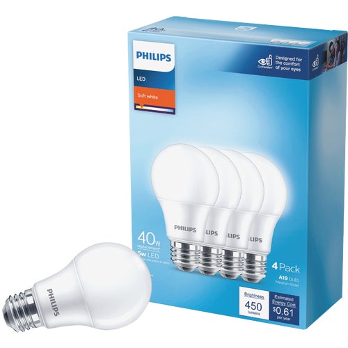 575829 Philips Medium LED A19 Light Bulb