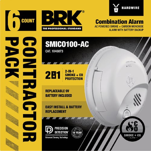 1046873 BRK Hardwired Combination Carbon Monoxide and Smoke Alarm