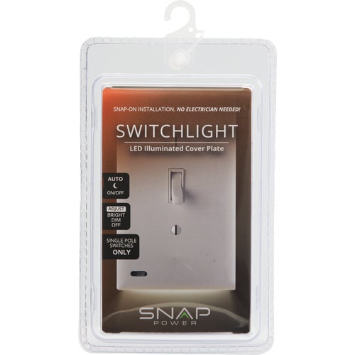 S1SW-TWH-SP20-2 SnapPower SwitchLight Switch Wall Plate