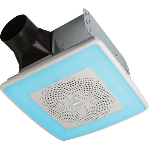 SPK110RGBL Broan ChromaComfort 110 CFM Bath Exhaust Fan with Bluetooth Speaker