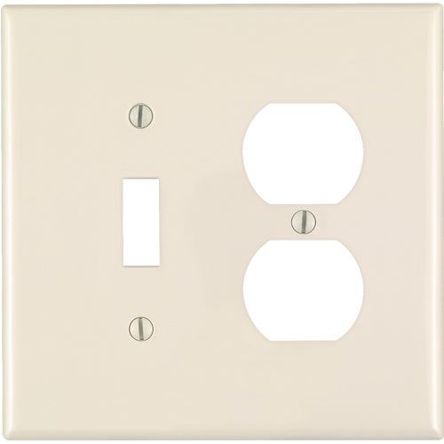 R56-0PJ18-00T Leviton Mid-Way Thermoplastic Nylon Combination Wall Plate