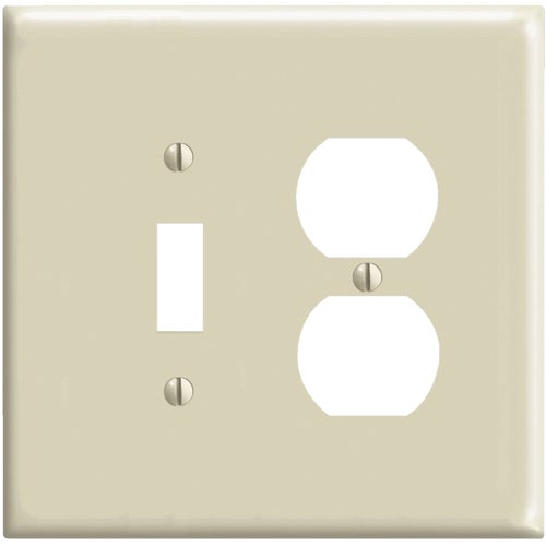 R51-0PJ18-00I Leviton Mid-Way Thermoplastic Nylon Combination Wall Plate