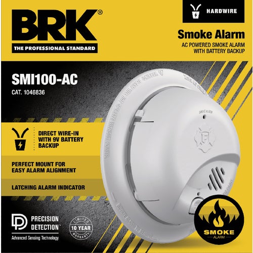 1046836 BRK Interconnect Hardwire Ionization Smoke Alarm