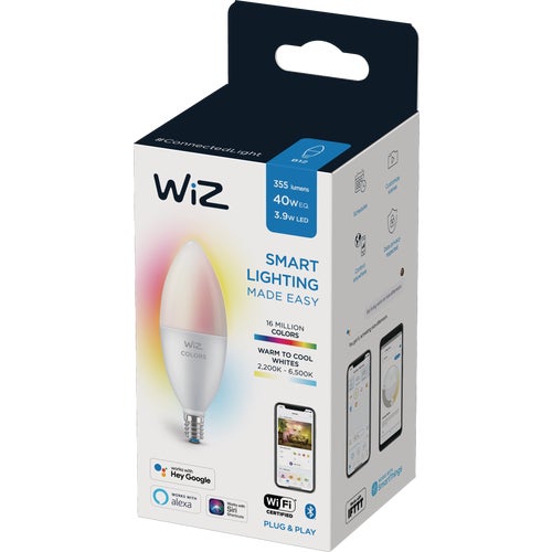 603522 Wiz B12 Smart LED Decorative Light Bulb