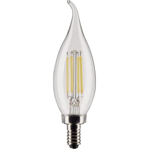 S21846 Satco CA10 Candelabra Base Traditional Look LED Decorative Light Bulb