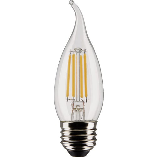 S21849 Satco CA10 Medium Base Traditional Look LED Decorative Light Bulb