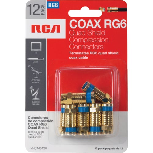 VHC14512R RCA Quad Shield Connector