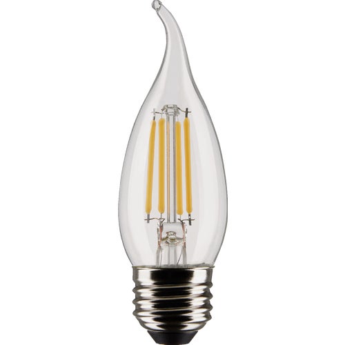 S21852 Satco CA10 Medium Base Traditional Look LED Decorative Light Bulb