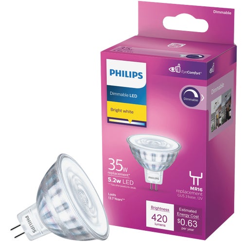 576850 Philips MR16 GU5.3 Base LED Spotlight Light Bulb