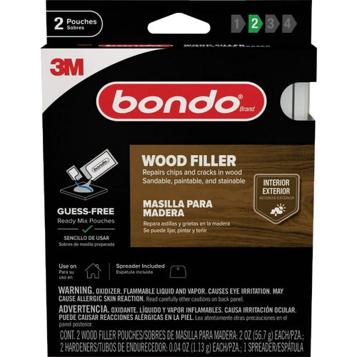 WF-2PK-ES Bondo 2 Oz. Ready Mix Wood Filler