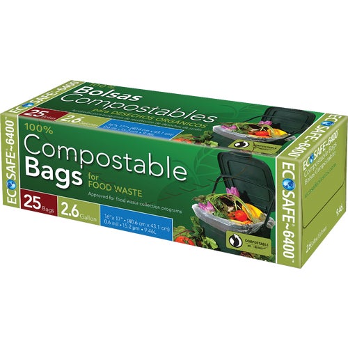 C032195S EcoSafe-6400 Compostable Food Waste Trash Bag