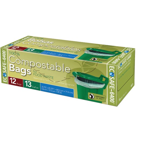 C032194S EcoSafe-6400 Compostable Food Waste Trash Bag