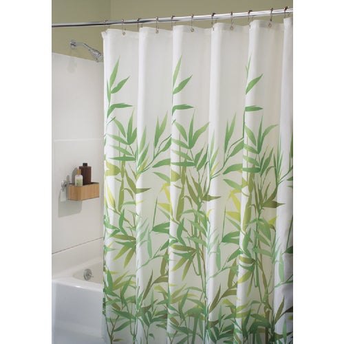 36524 iDesign York Graphic Fabric Shower Curtain