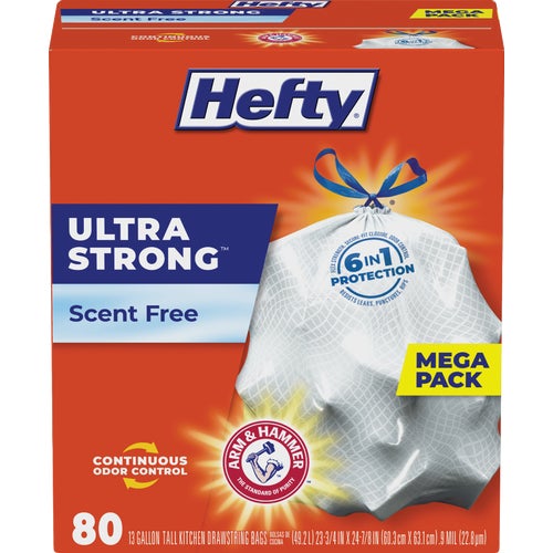 E88358 Hefty Ultra Strong Tall Kitchen Trash Bag