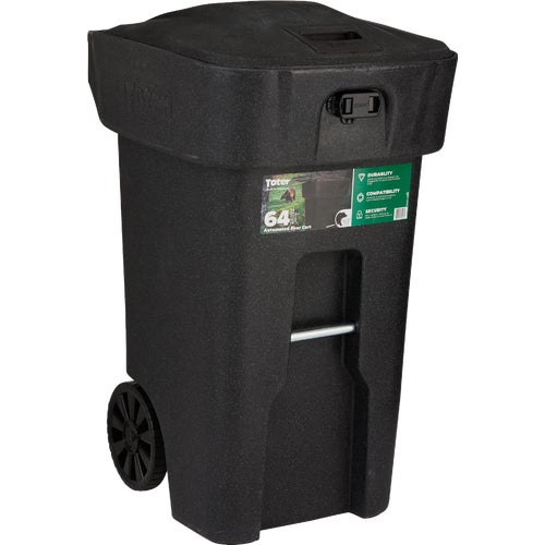 025B64-D4BKS Toter Bear Tight Commercial Trash Can