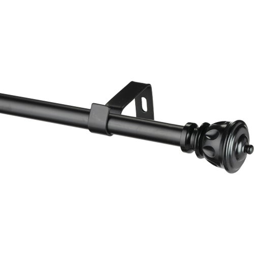 KN71670 Kenney Kiera Cafe Black Curtain Rod