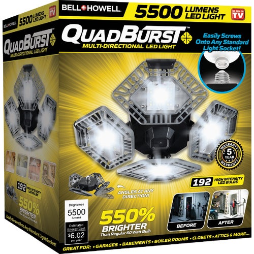 7641 Bell+Howell QuadBurst Multi-Directional LED Light