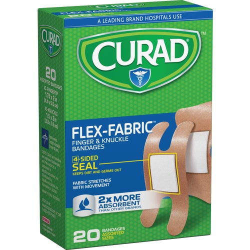 CUR45246RB Curad Flex-Fabric Finger & Knuckle Bandages