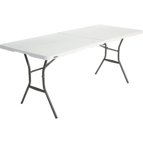 80333 Lifetime Essential Rectangle Auto-Locking Fold-In-Half Folding Table