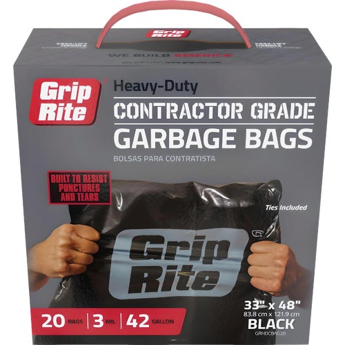 GRHDCBAG20 Grip-Rite Heavy-Duty Contractor Trash Bag