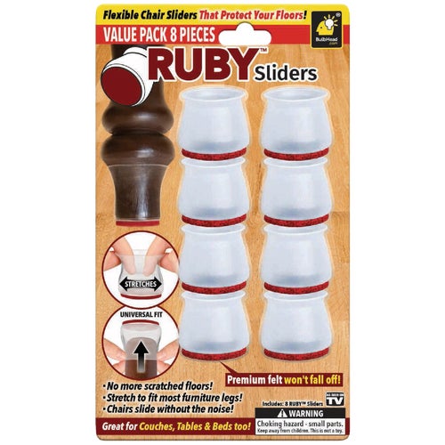 15503-12 Ruby Sliders Flexible Furniture Leg Tip