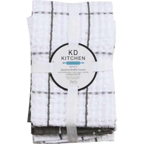 R6934 Kay Dee Designs Washed Waffle Kitchen Towel