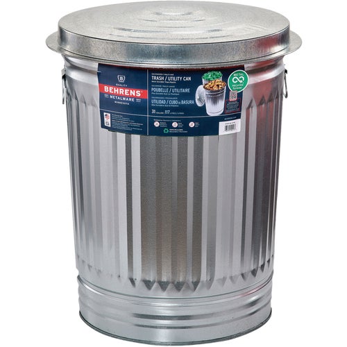 1270 Behrens Galvanized Garbage Trash Can