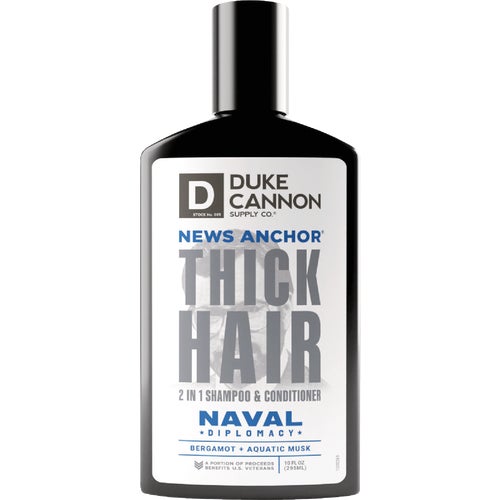 1000106 Duke Cannon 2-In-1 News Anchor Thick Shampoo & Conditioner