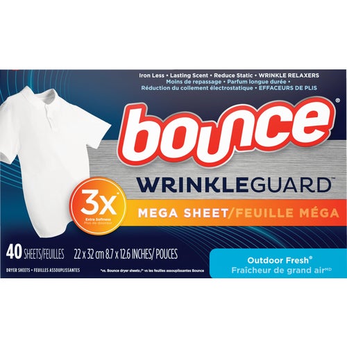 3700090704 Bounce WrinkleGuard Mega Dryer Sheet