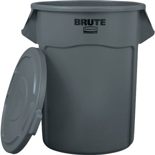 FG864320GRAY Rubbermaid Commercial Brute Trash Can With Lid