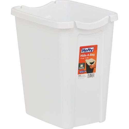 HFT-2158000-6 Hefty White Wastebasket