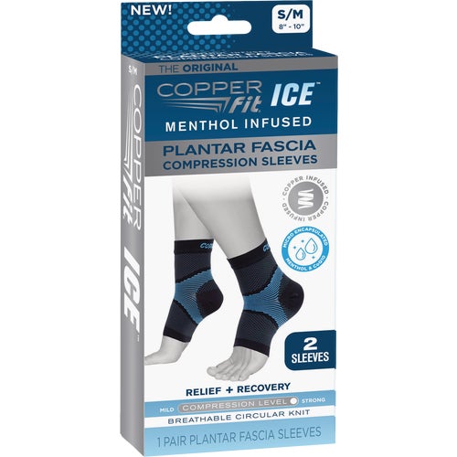 CFIPLSM Copper Fit Ice Compression Foot Sleeve