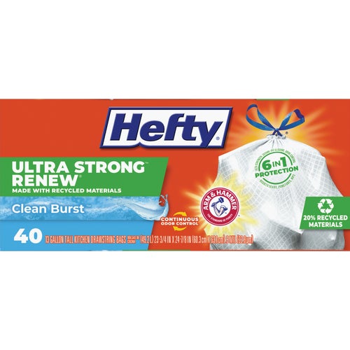 E88450 Hefty Renew Clean Burst Trash Bag