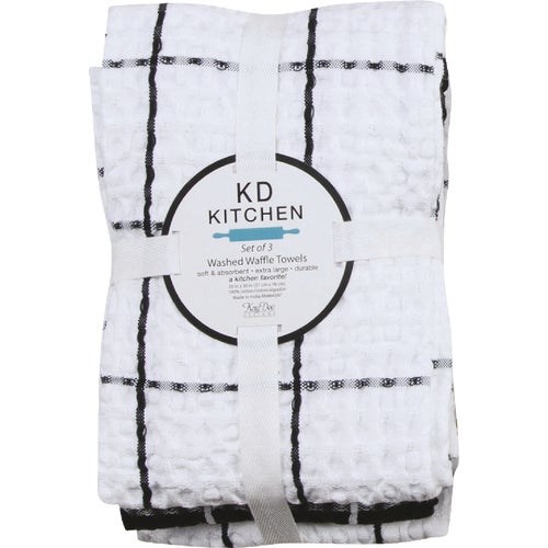 R6954 Kay Dee Designs Washed Waffle Kitchen Towel