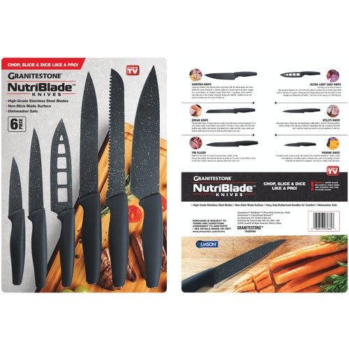 7665 GraniteStone NutriBlade Knife Set