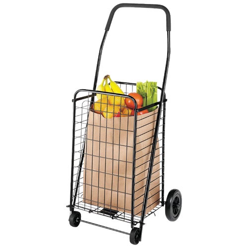 6307-1729-BLK-2 Whitmor Rolling Utility Shopping Cart