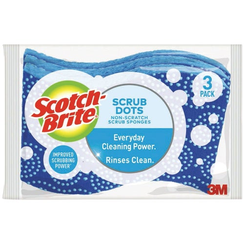 20303-8 3M Scotch-Brite Scrub Dots Non-Scratch Sponge