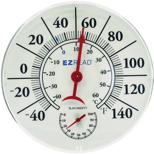 840-0209 EZRead Dial Thermometer with Hygrometer