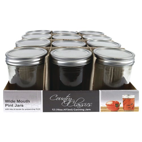 CCCJWM-116-12PK Country Classics Pint Canning Jar