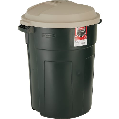 FG289487EGRN Rubbermaid Roughneck Round Refuse Trash Can