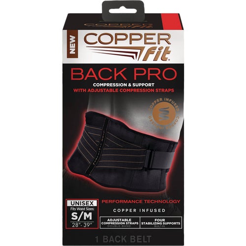 CFBACKSM Copper Fit Back Pro Brace Wrap