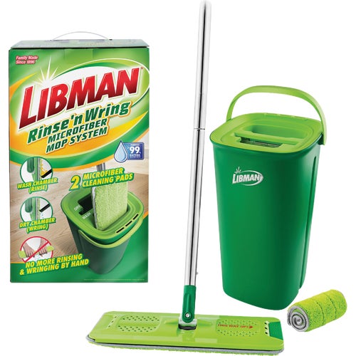 1516 Libman Rinse N Wring Microfiber Mop System