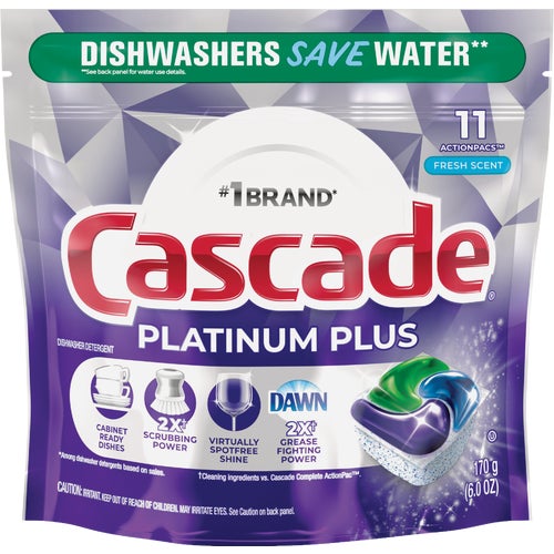 3077206481 Cascade Platinum Plus Action Pacs Dishwasher Detergent