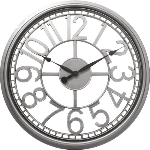 33171S Westclox Silver Open Dial Wall Clock