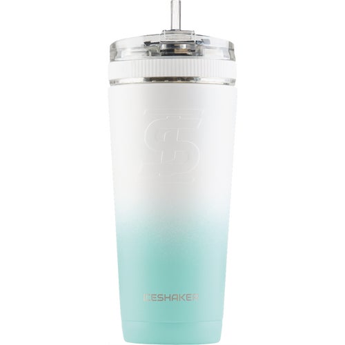 26FLEXMINT/WHITEOMBRE Ice Shaker Insulated Vacuum Flex Bottle