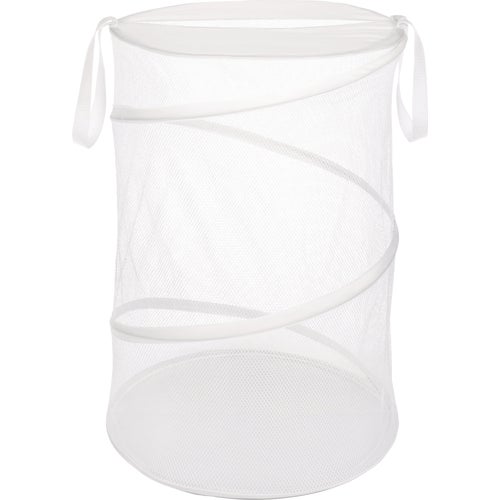 6233-1160-WHT Whitmor Collapsible Laundry Hamper