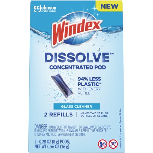 399 Windex Dissolve Glass Cleaner Pod Refill