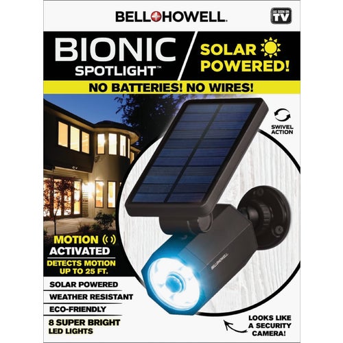 2963 Bell+Howell Solar Powered Security Light Fixture